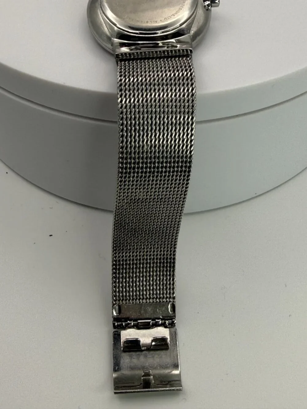 Skagen Denmark 355SGSC Women's Two Tone Quartz Watch Date Mesh Band Runs Great